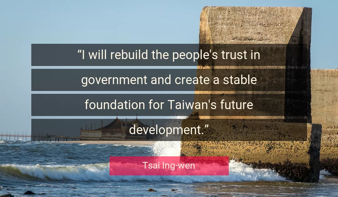 Quote About Future By Tsai Ing-wen