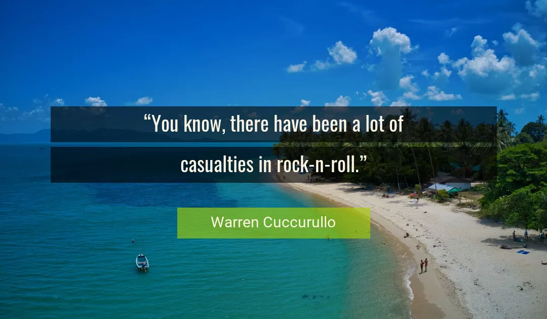 Quote About You By Warren Cuccurullo