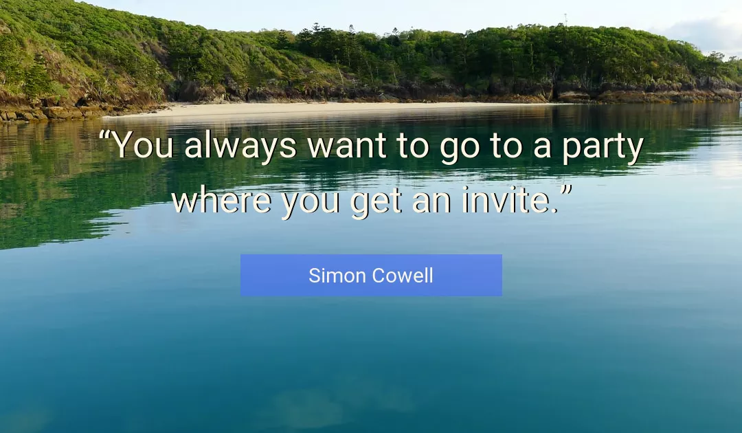 Quote About You By Simon Cowell
