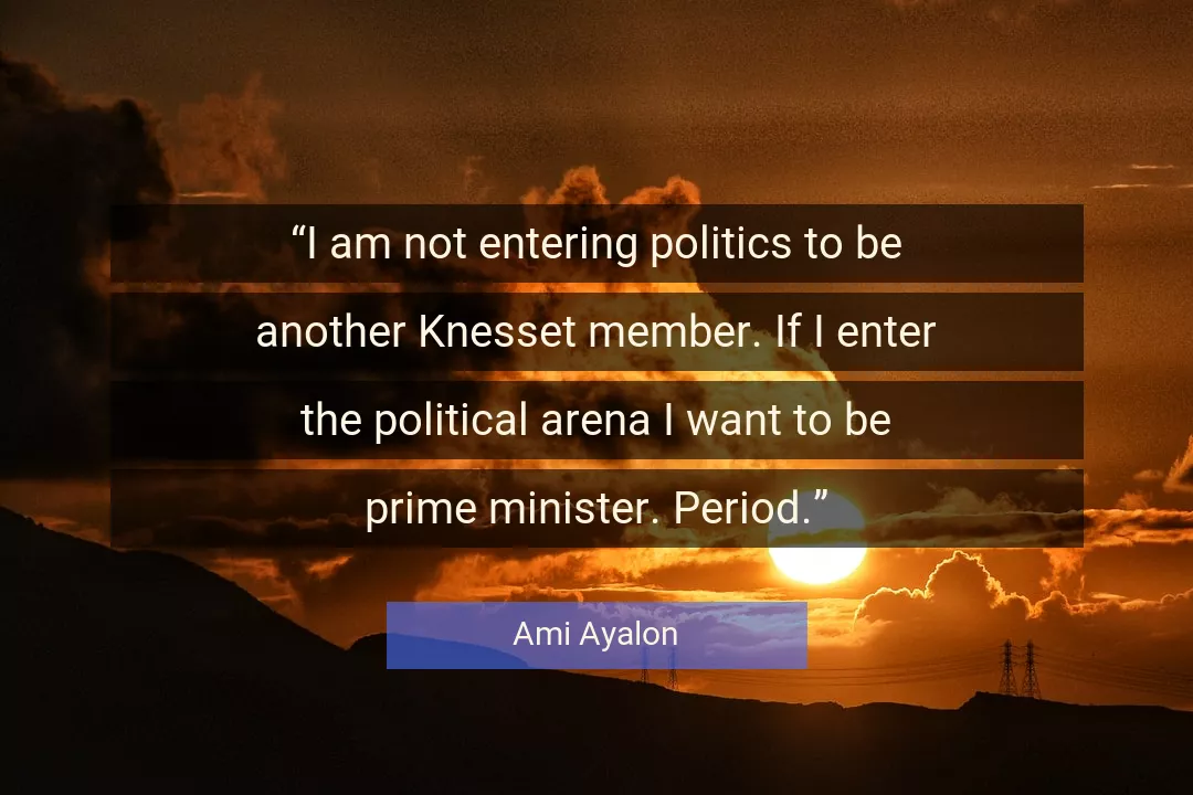 Quote About Politics By Ami Ayalon