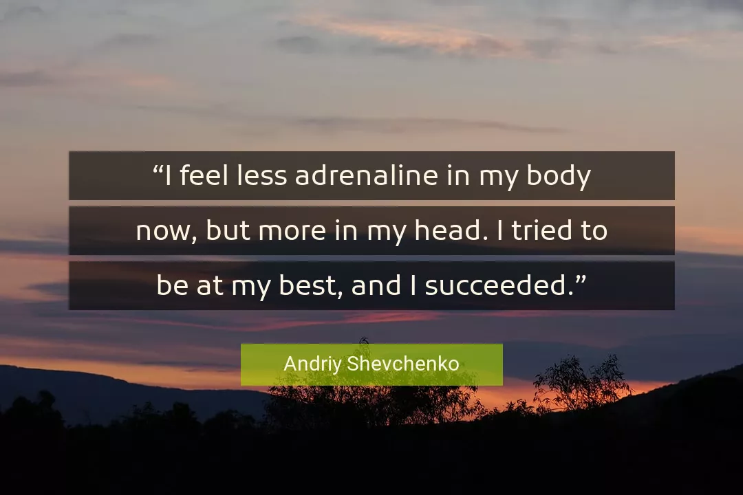 Quote About Best By Andriy Shevchenko