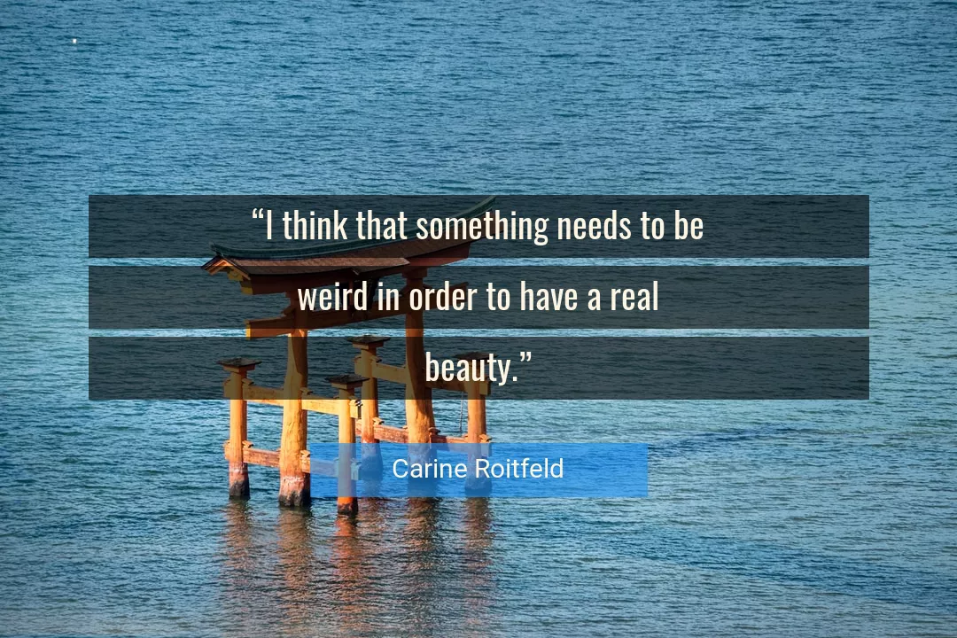 Quote About Beauty By Carine Roitfeld