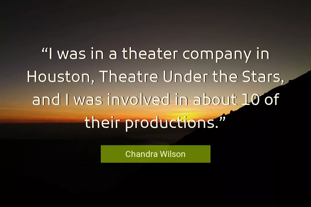 Quote About Stars By Chandra Wilson