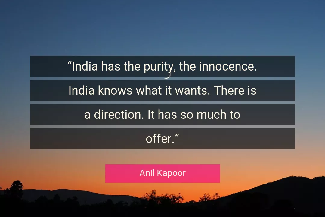 Quote About Direction By Anil Kapoor