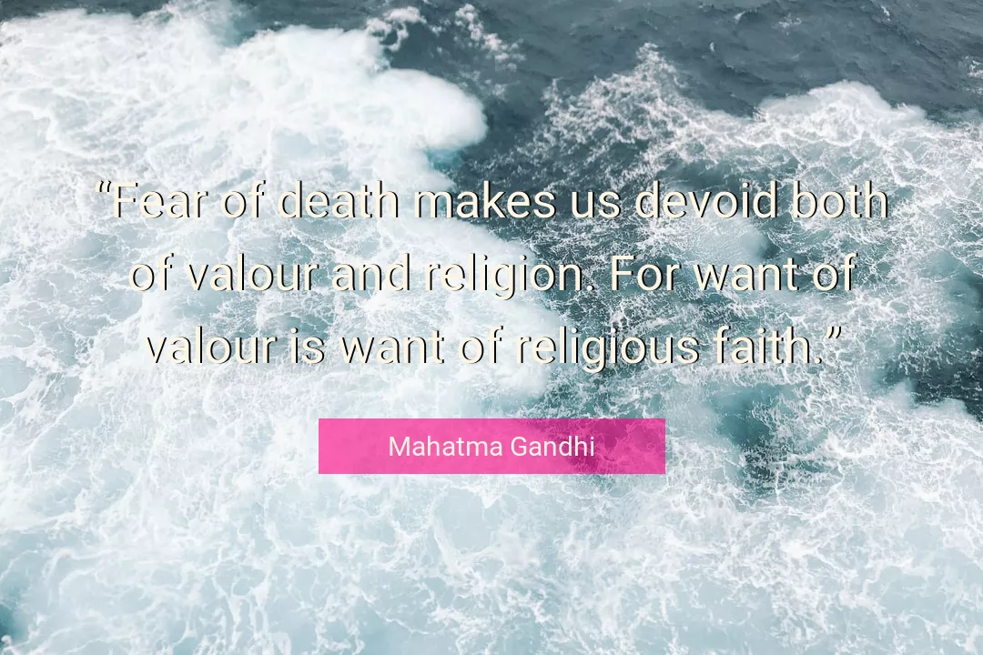 Quote About Faith By Mahatma Gandhi