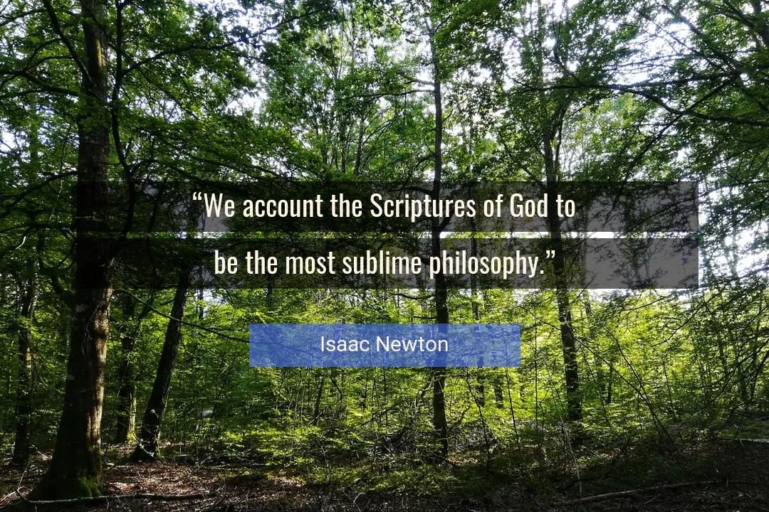 Quote About God By Isaac Newton