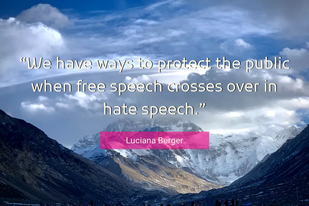 Quote About Hate By Luciana Berger
