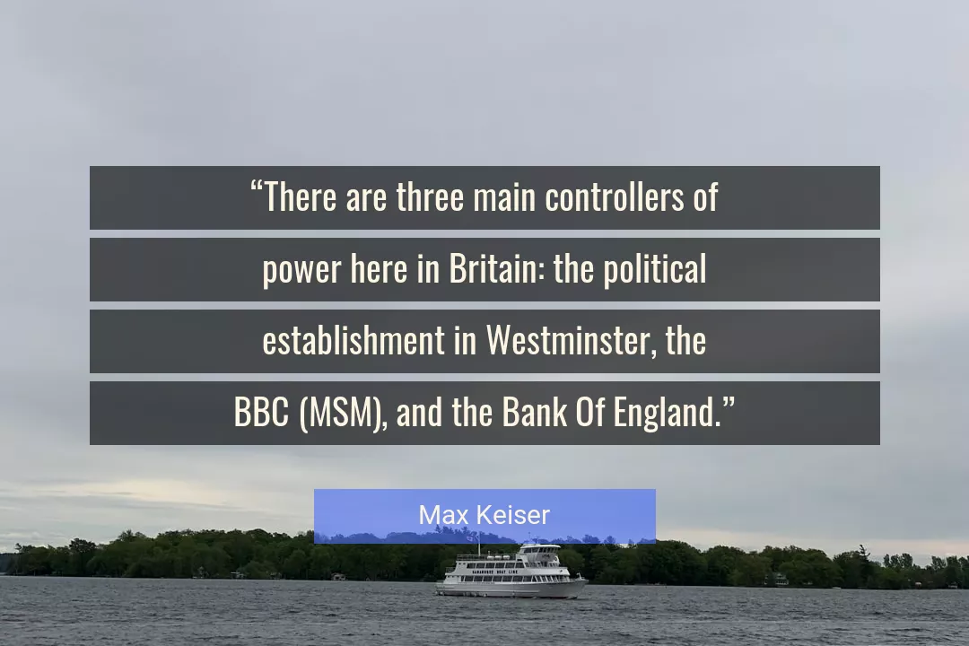 Quote About Power By Max Keiser