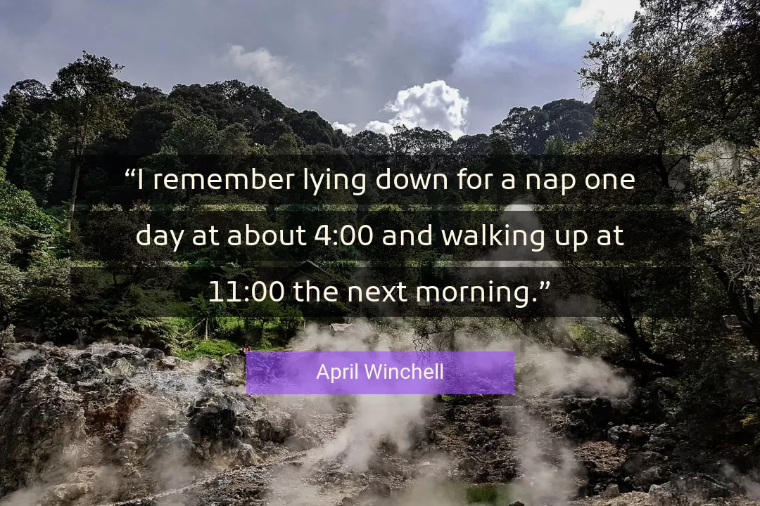 Quote About Morning By April Winchell