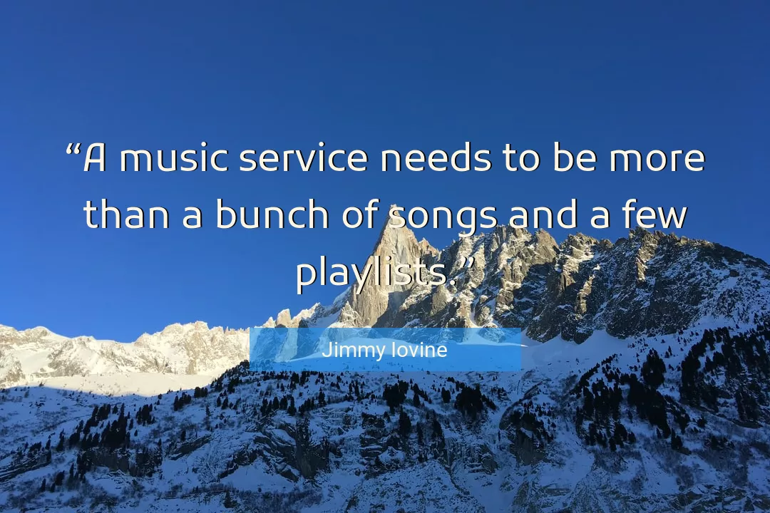 Quote About Music By Jimmy Iovine