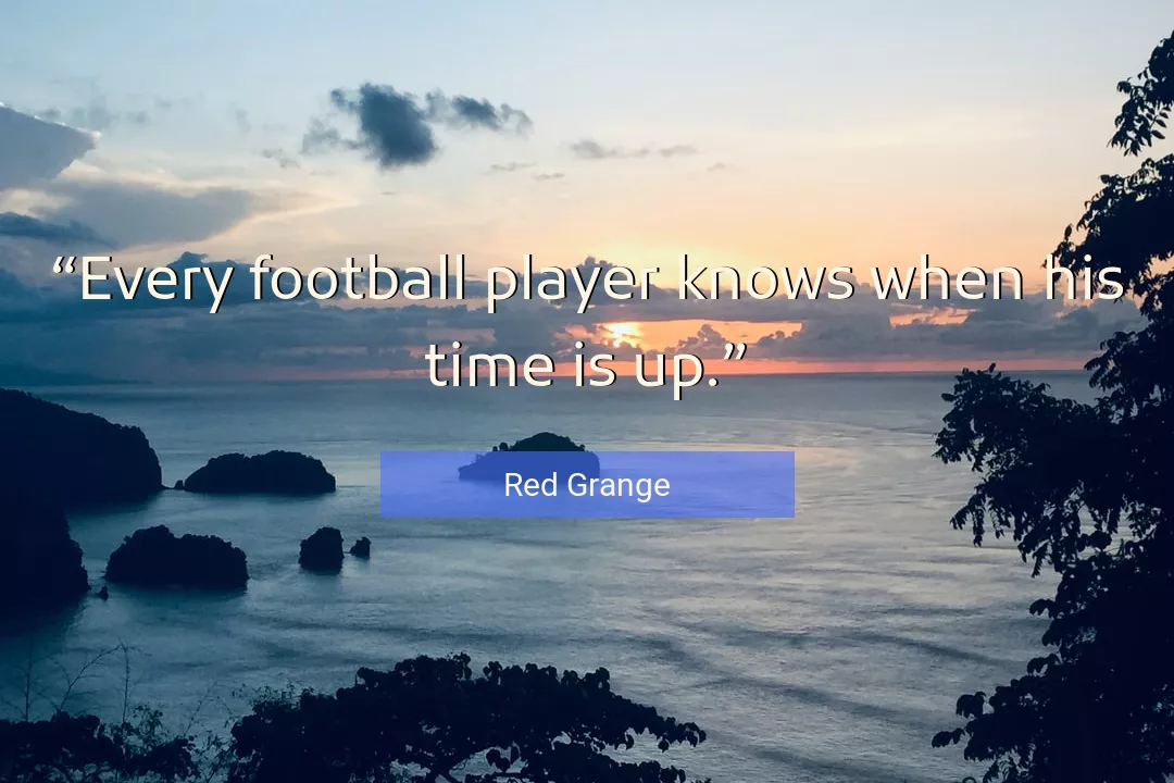 Quote About Time By Red Grange
