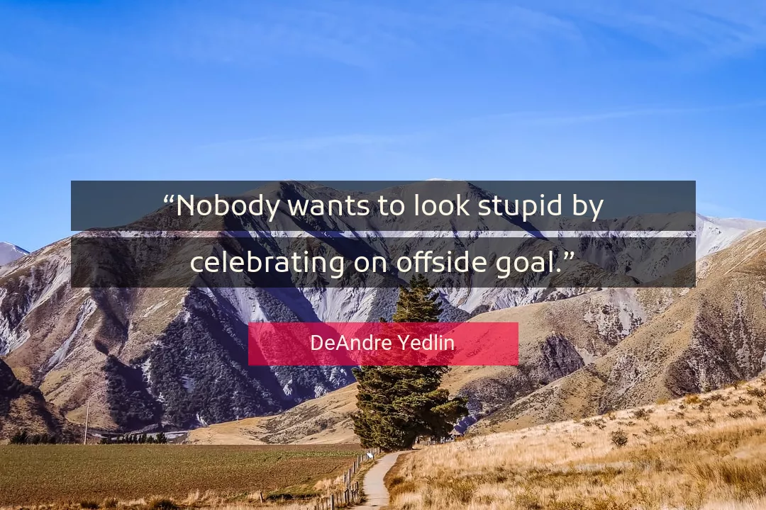 Quote About Stupid By DeAndre Yedlin