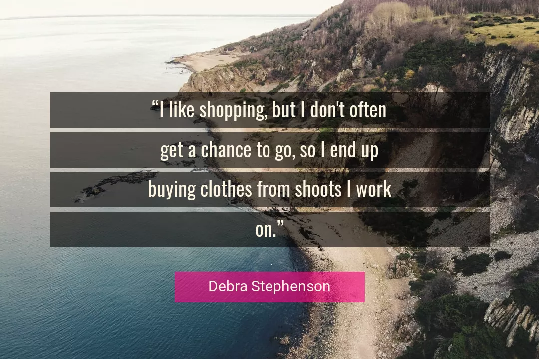 Quote About Work By Debra Stephenson