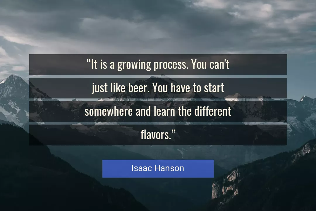 Quote About You By Isaac Hanson