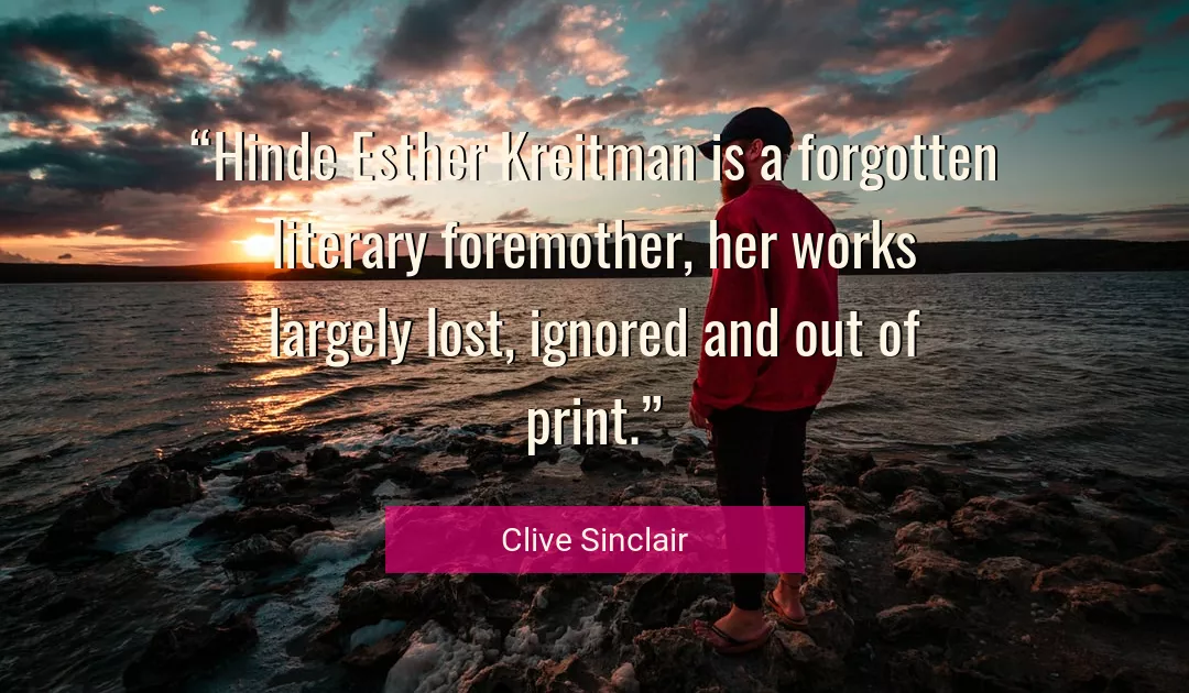 Quote About Lost By Clive Sinclair