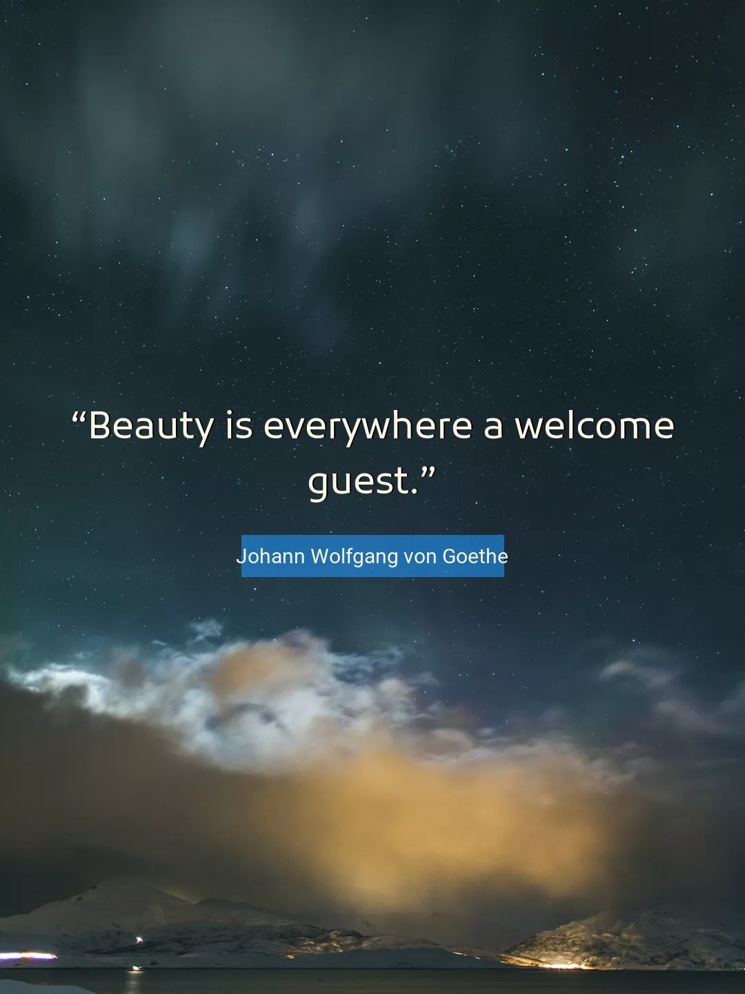 Quote About Beauty By Johann Wolfgang von Goethe