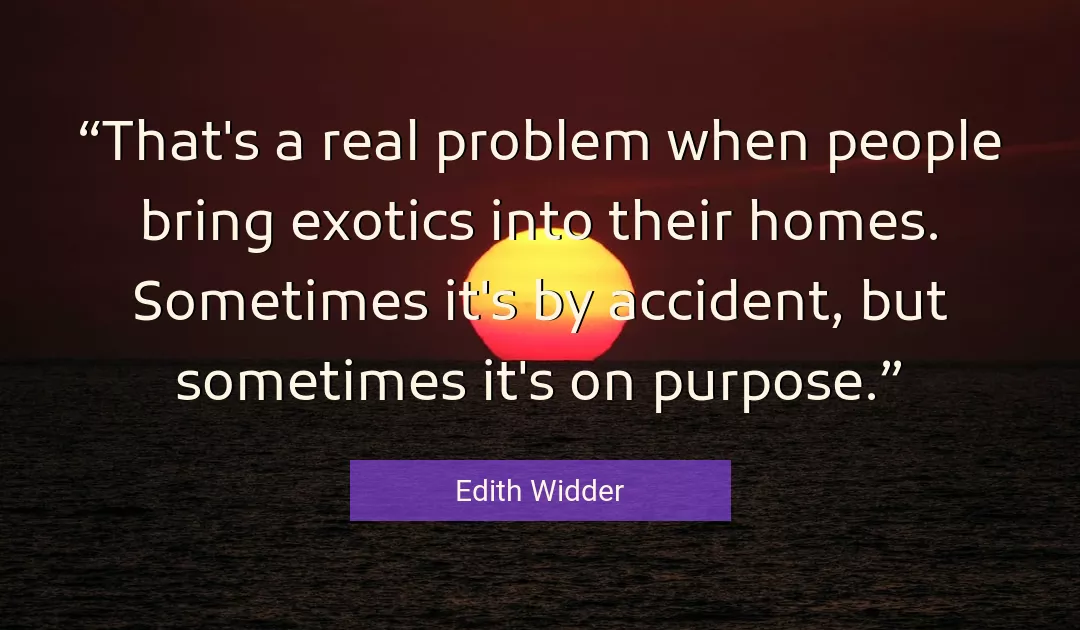 Quote About People By Edith Widder