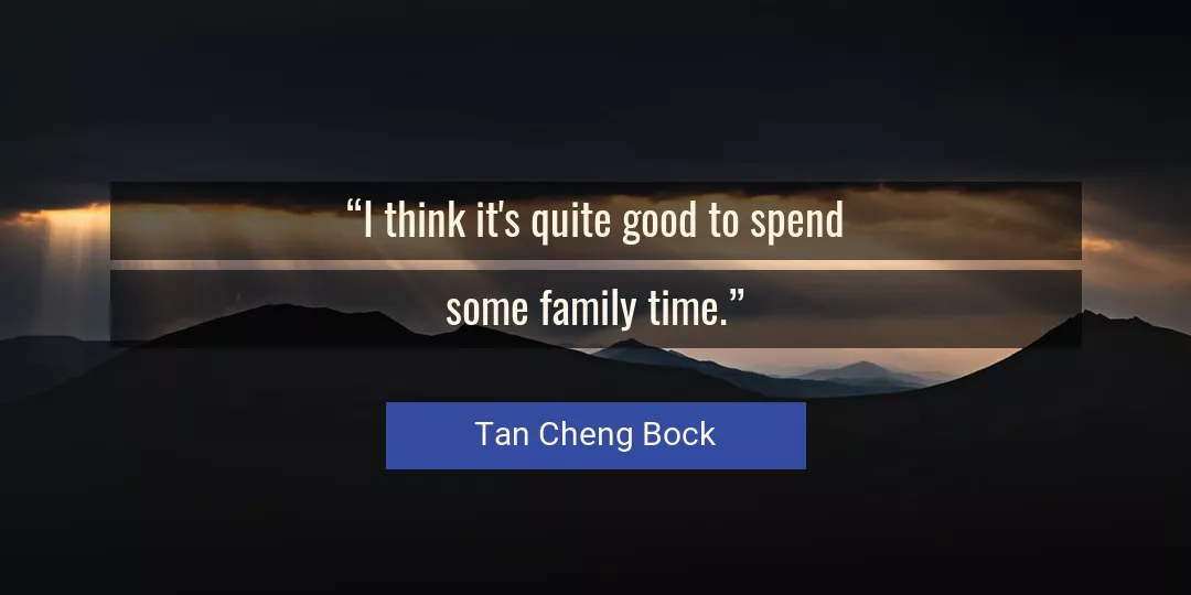 Quote About Good By Tan Cheng Bock