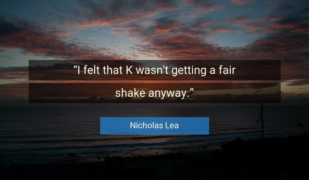 Quote About Getting By Nicholas Lea