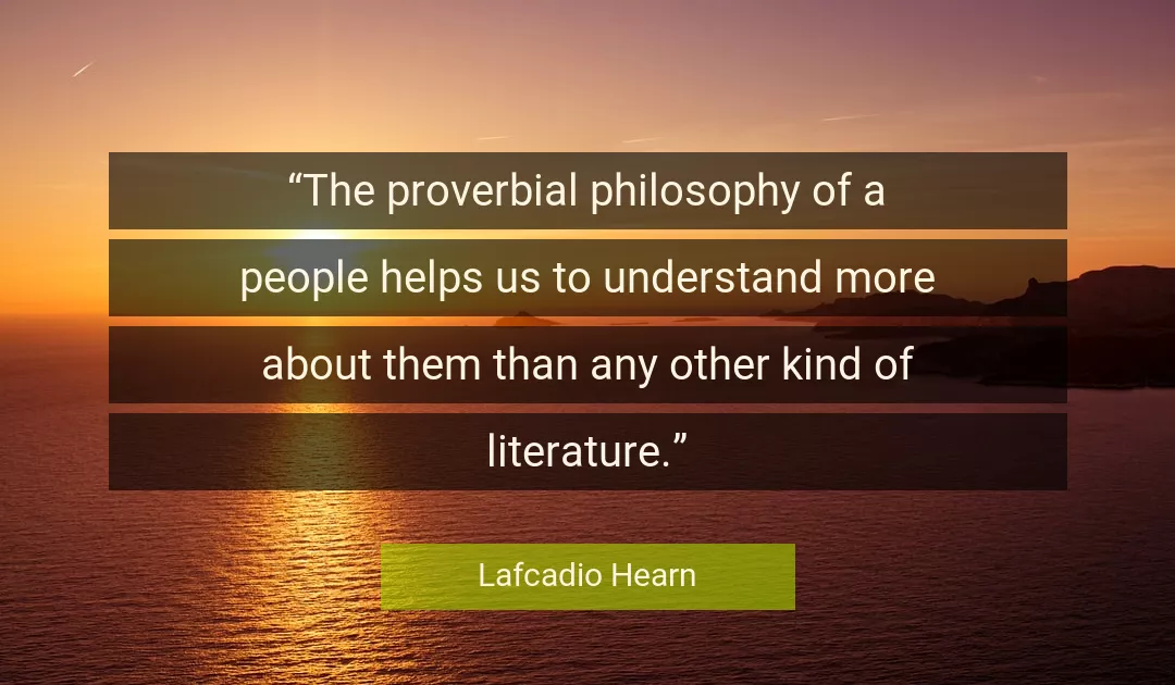 Quote About People By Lafcadio Hearn