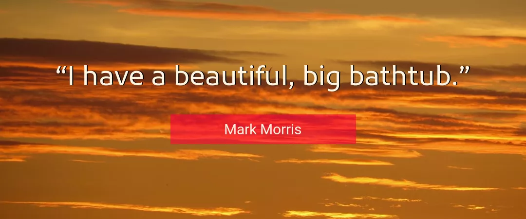 Quote About Beautiful By Mark Morris