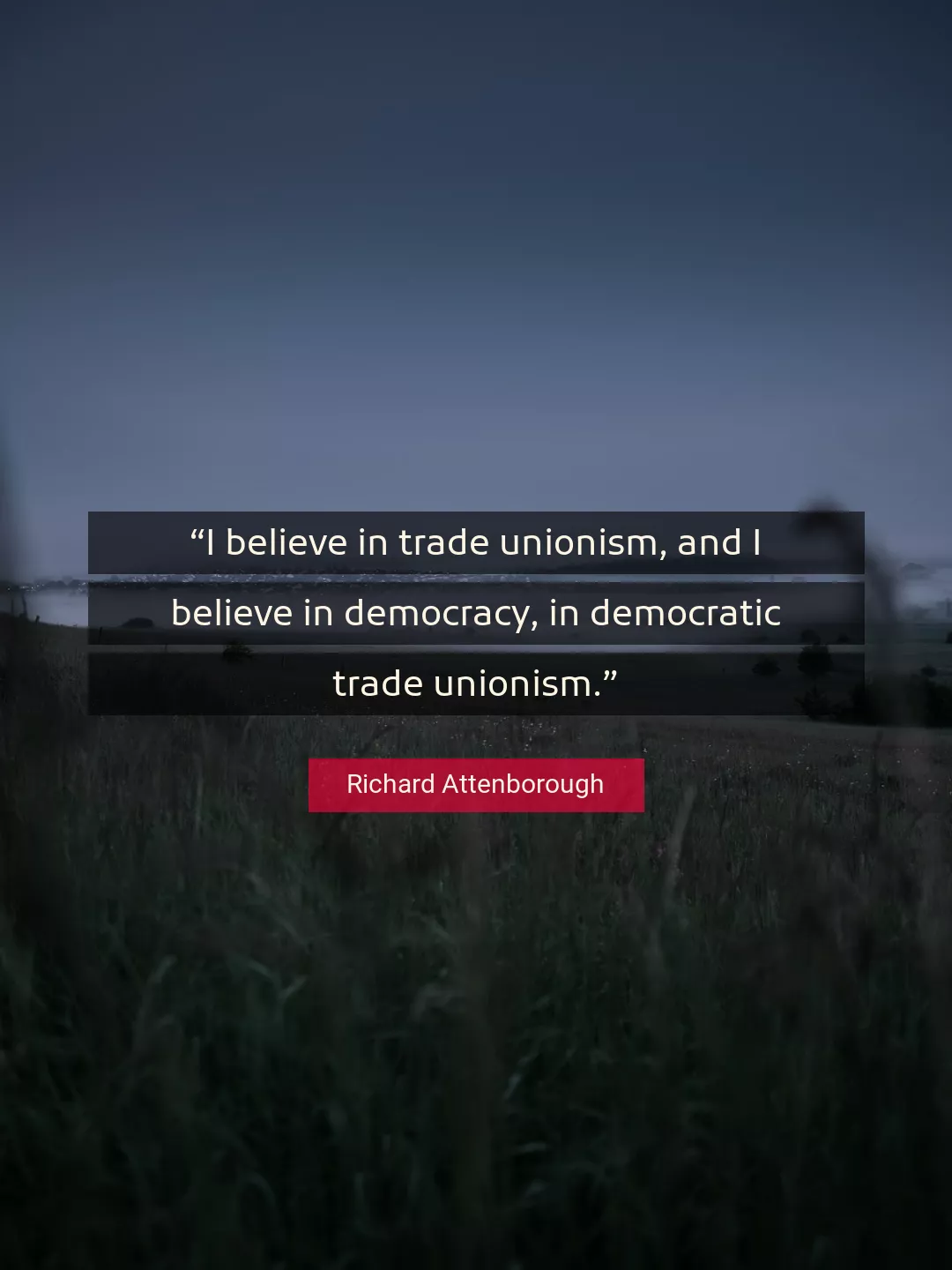 Quote About Democracy By Richard Attenborough