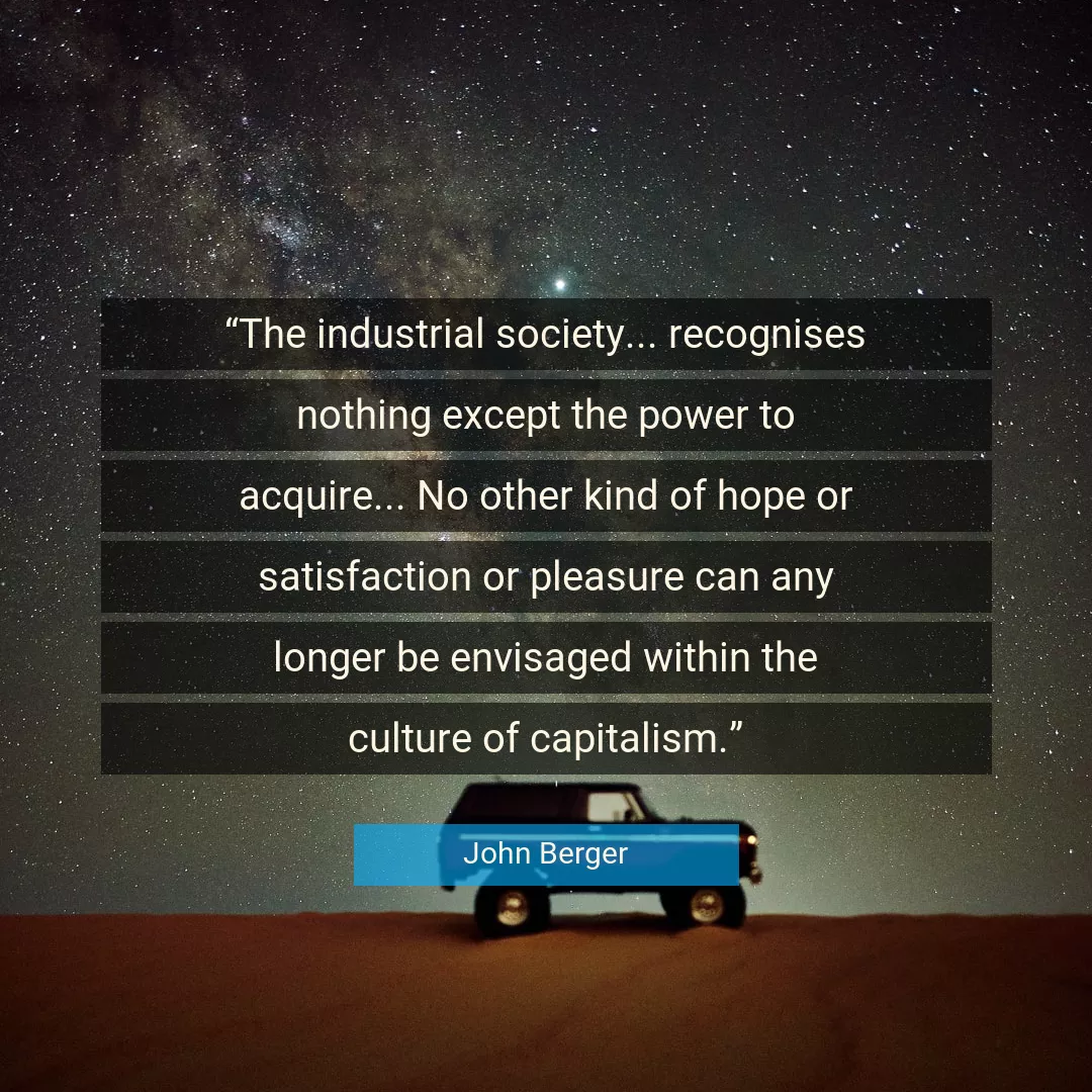 Quote About Hope By John Berger