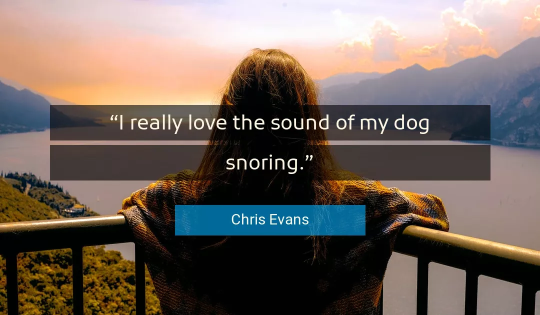 Quote About Love By Chris Evans