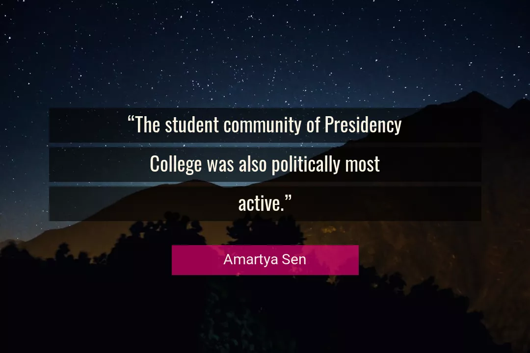 Quote About Community By Amartya Sen