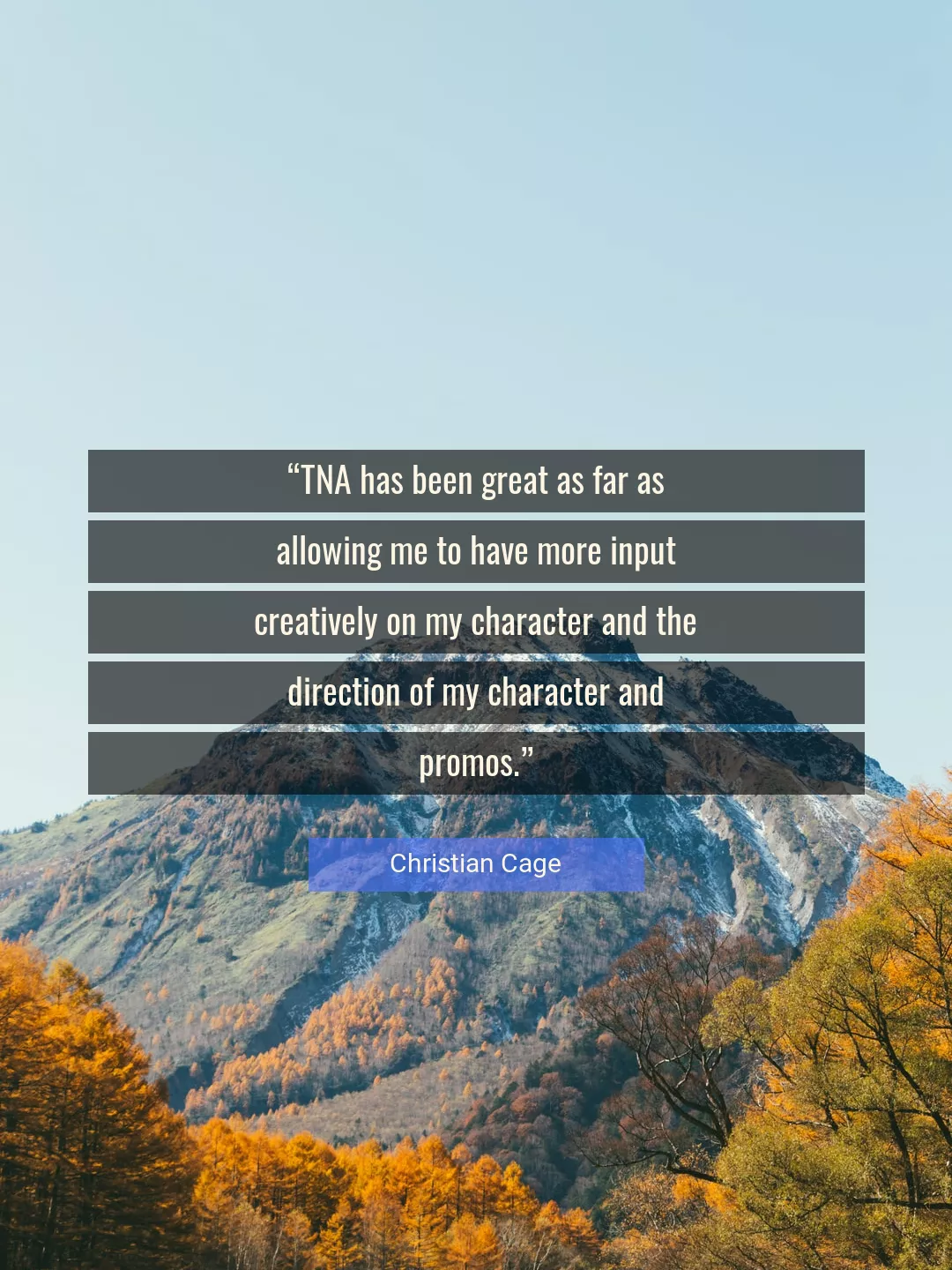 Quote About Character By Christian Cage