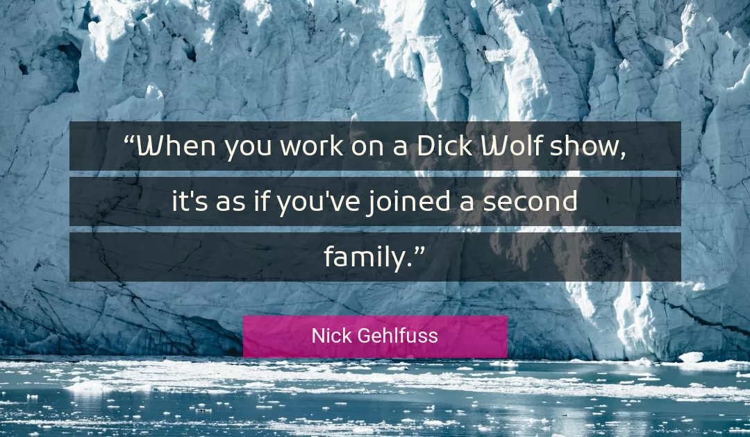 Quote About Work By Nick Gehlfuss