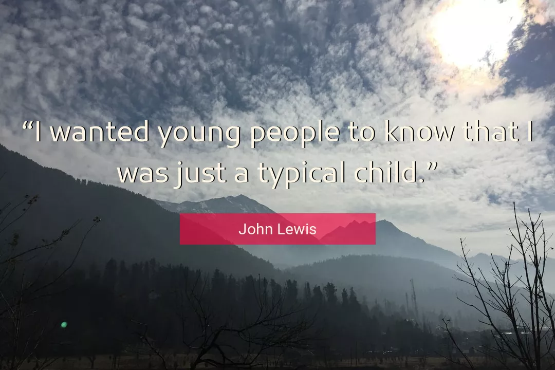 Quote About People By John Lewis