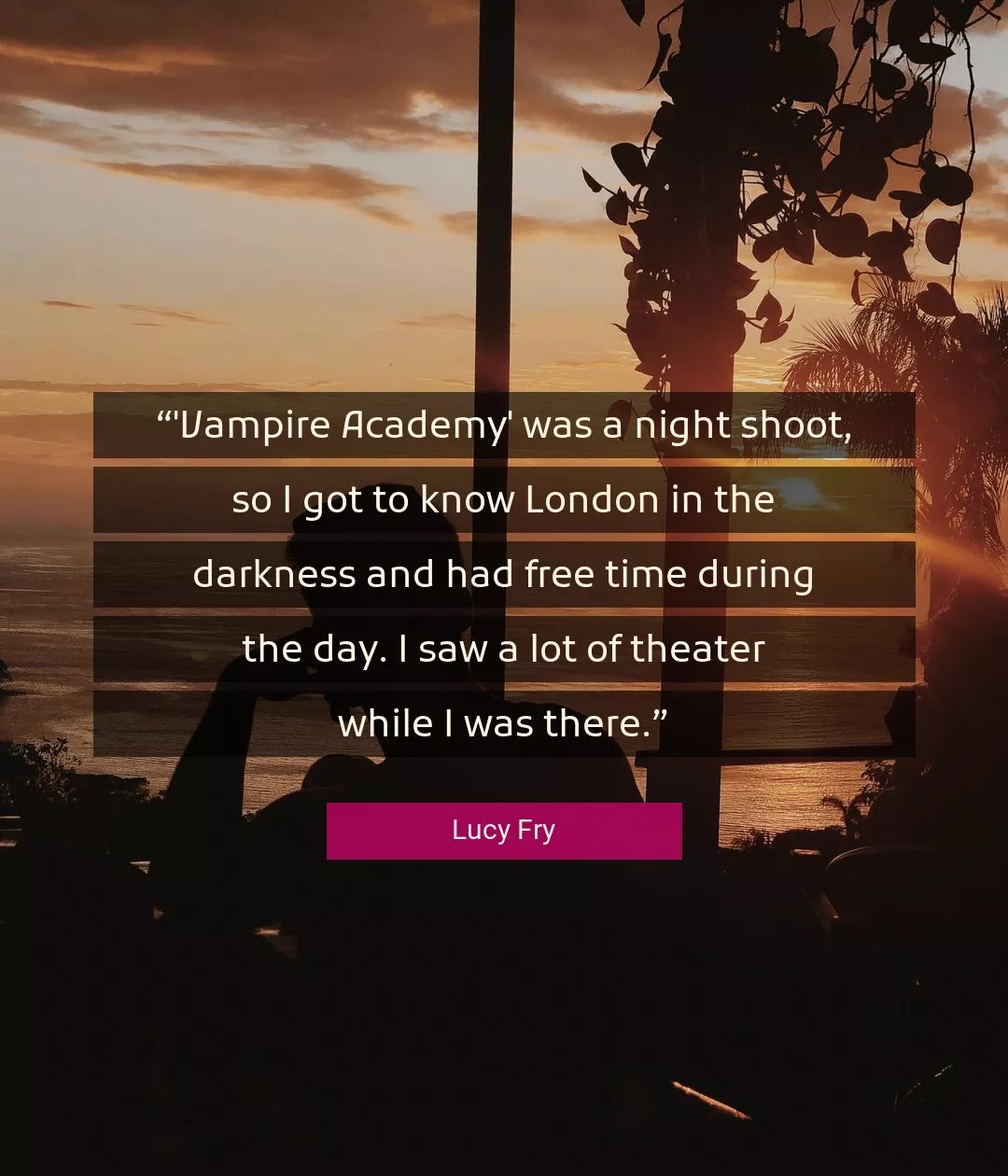Quote About Time By Lucy Fry
