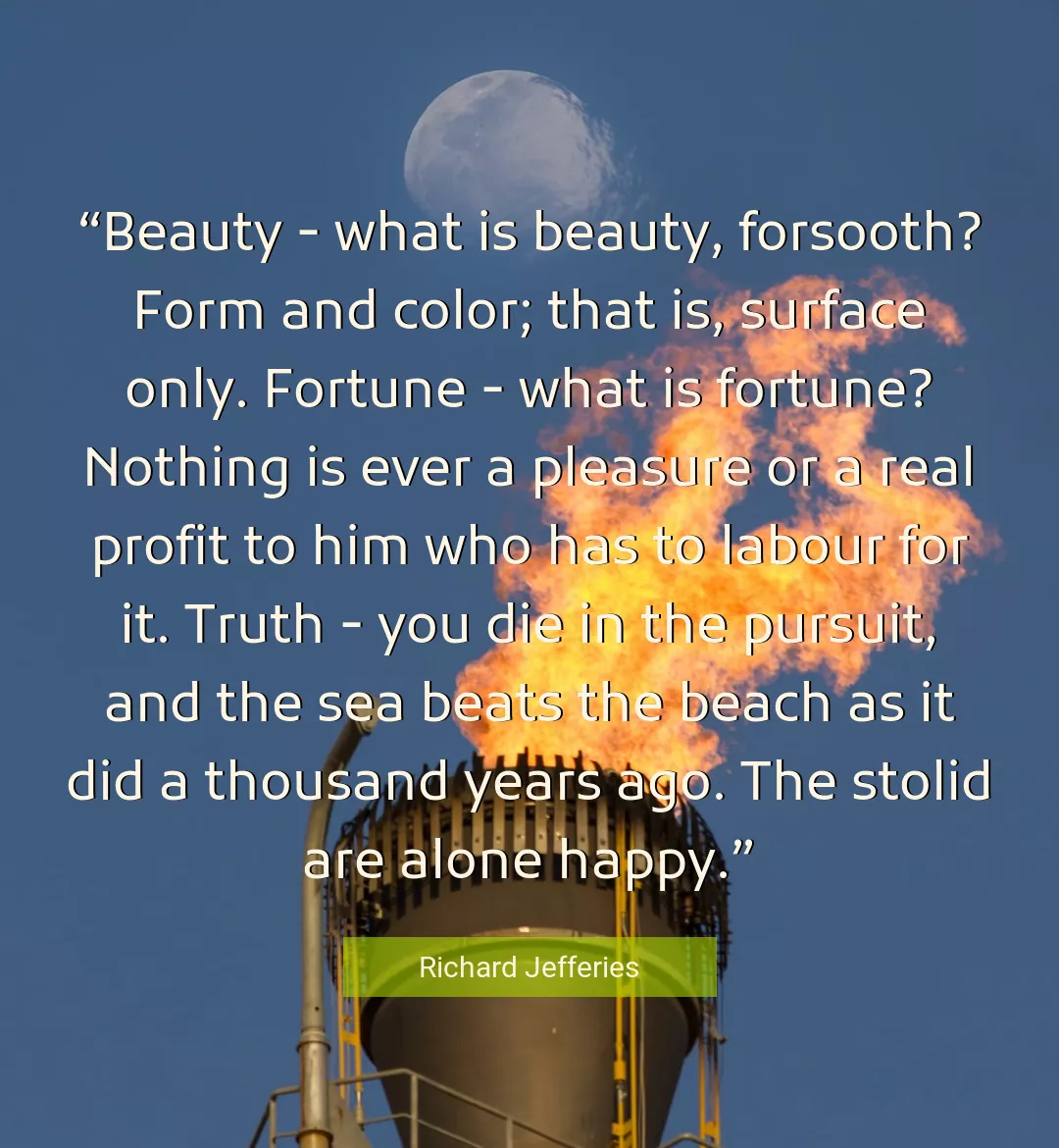 Quote About Beauty By Richard Jefferies