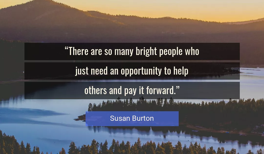 Quote About People By Susan Burton