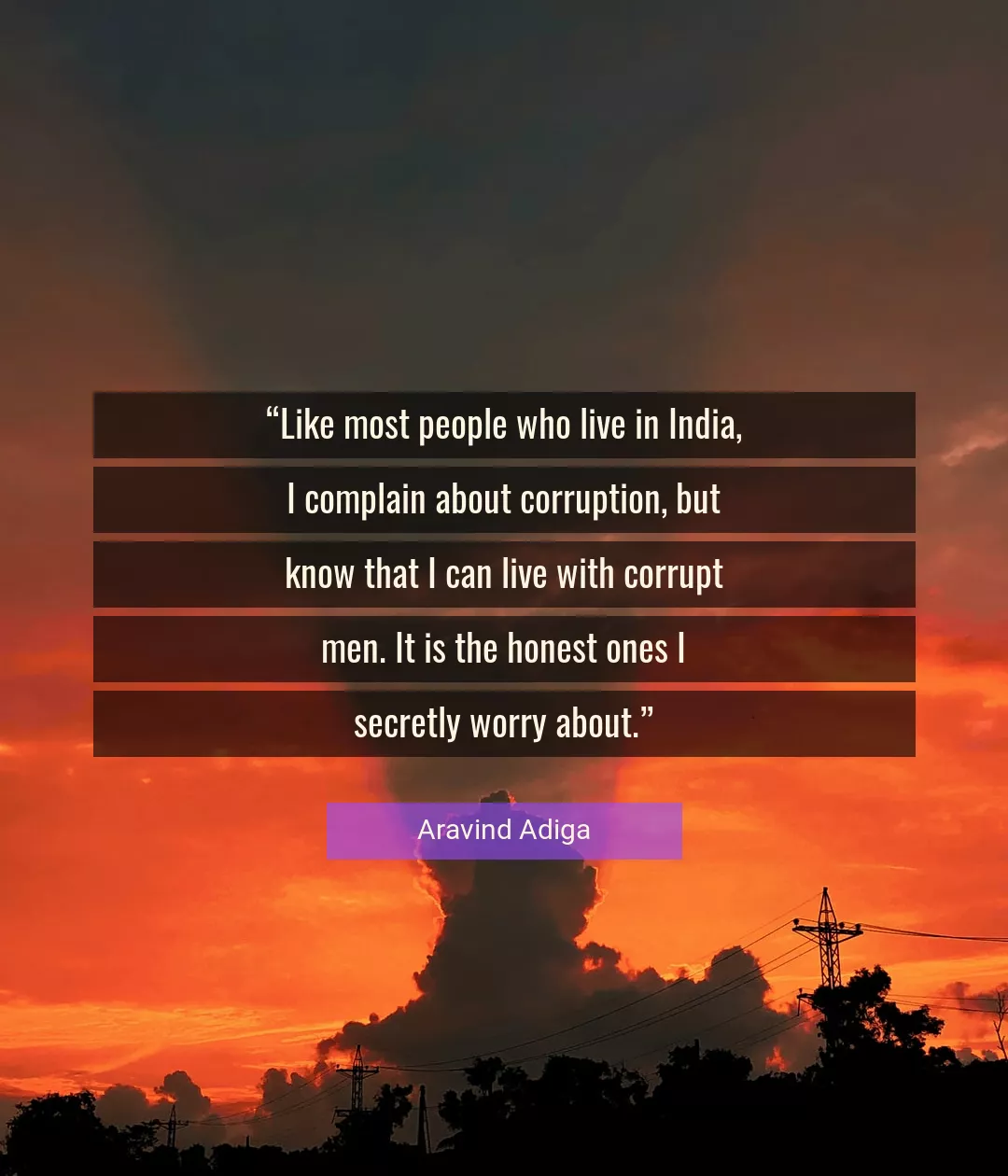 Quote About People By Aravind Adiga