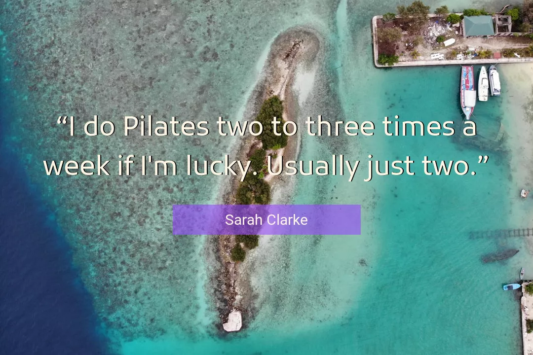 Quote About Lucky By Sarah Clarke