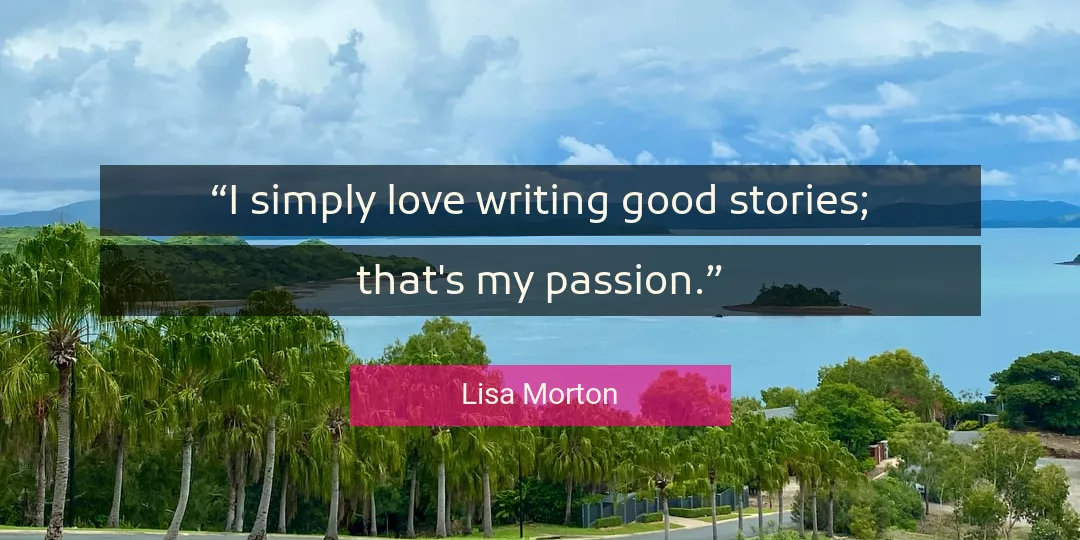 Quote About Love By Lisa Morton