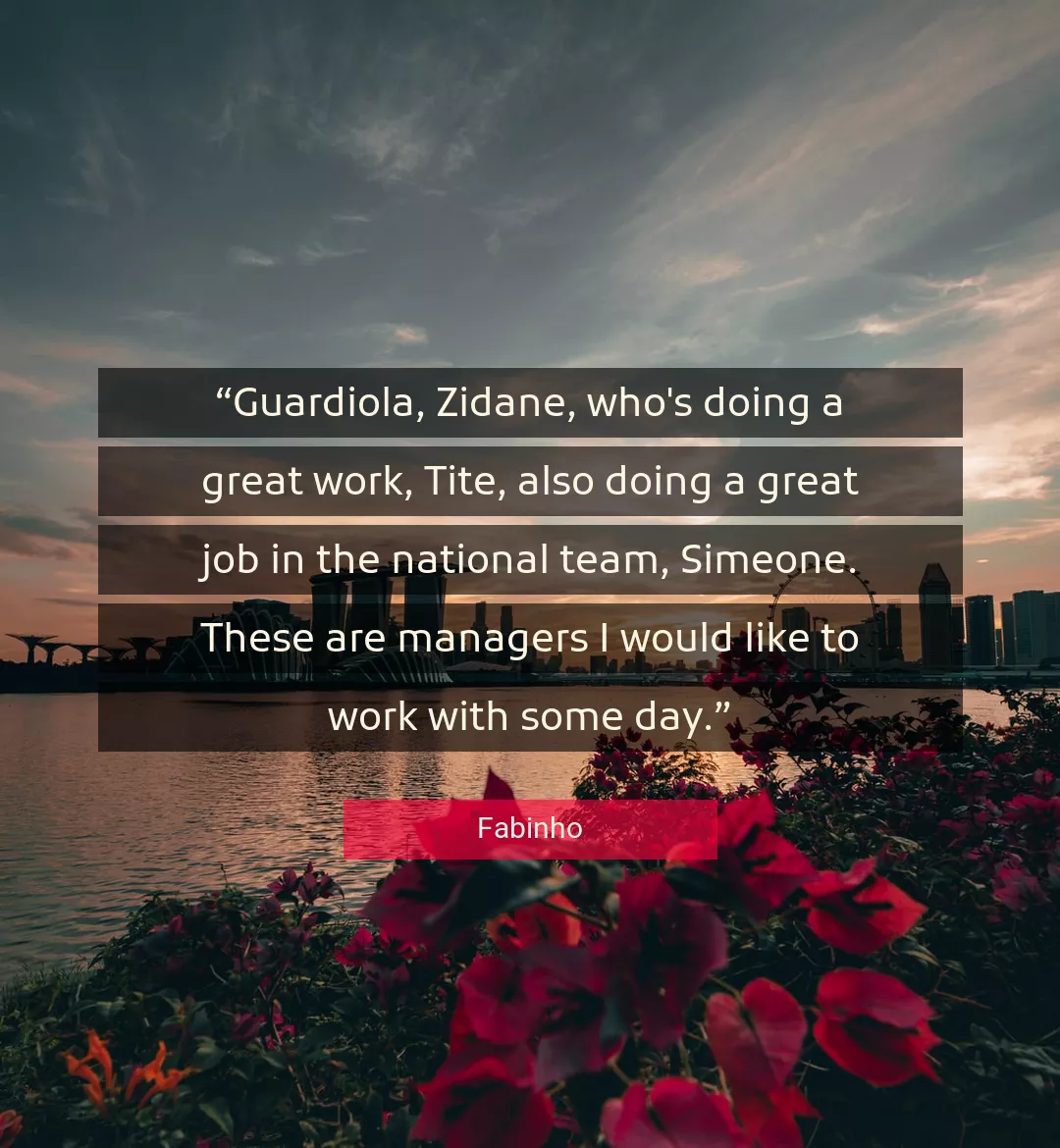Quote About Work By Fabinho