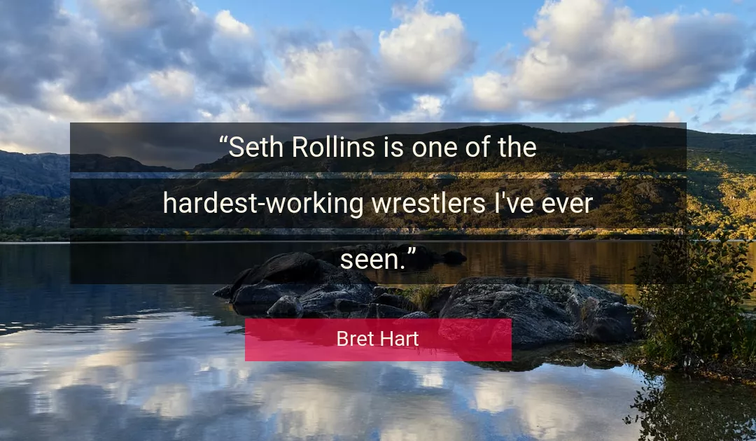 Quote About Seen By Bret Hart