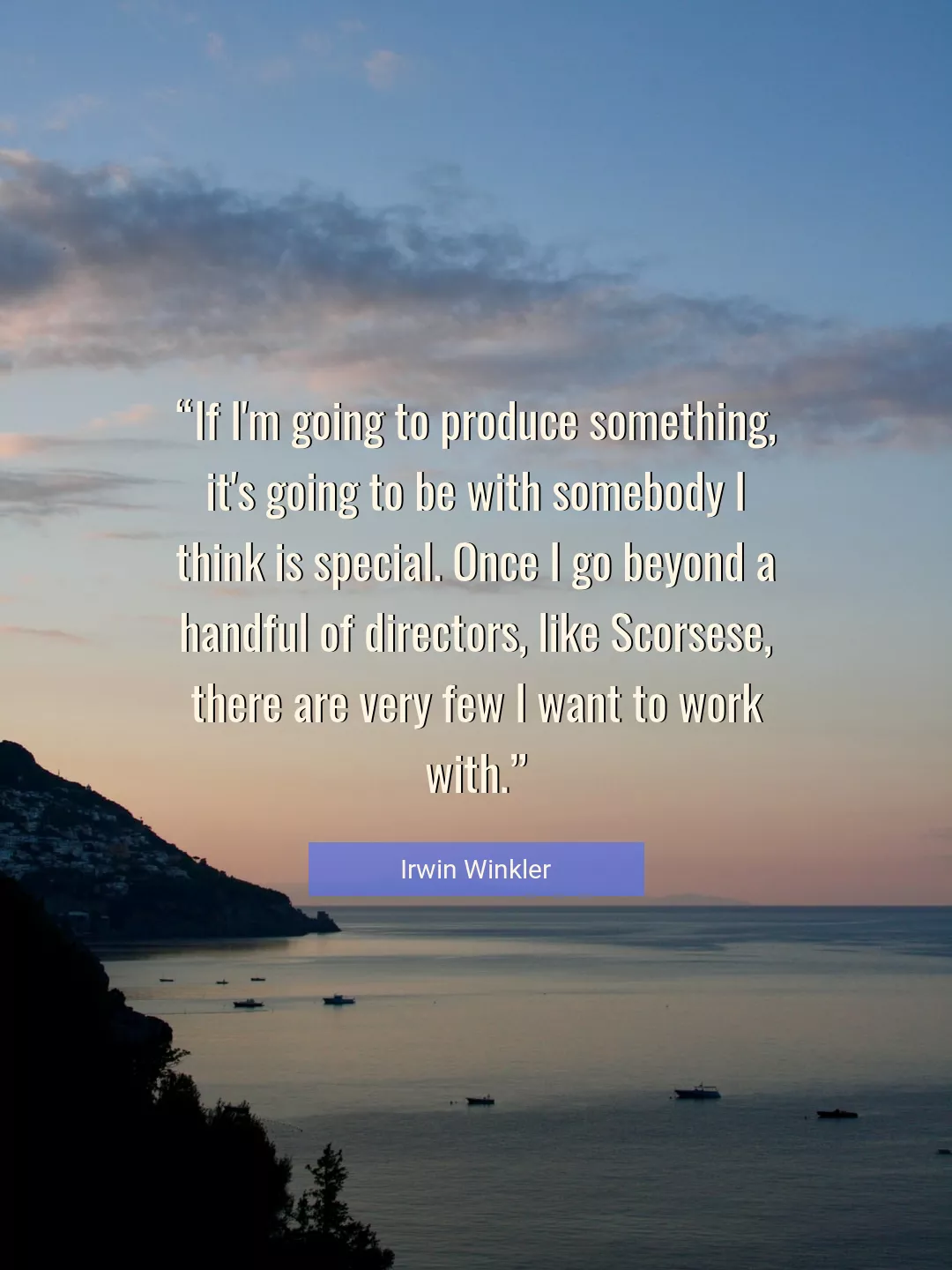 Quote About Work By Irwin Winkler