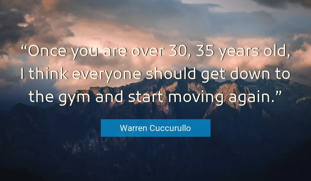 Quote About You By Warren Cuccurullo