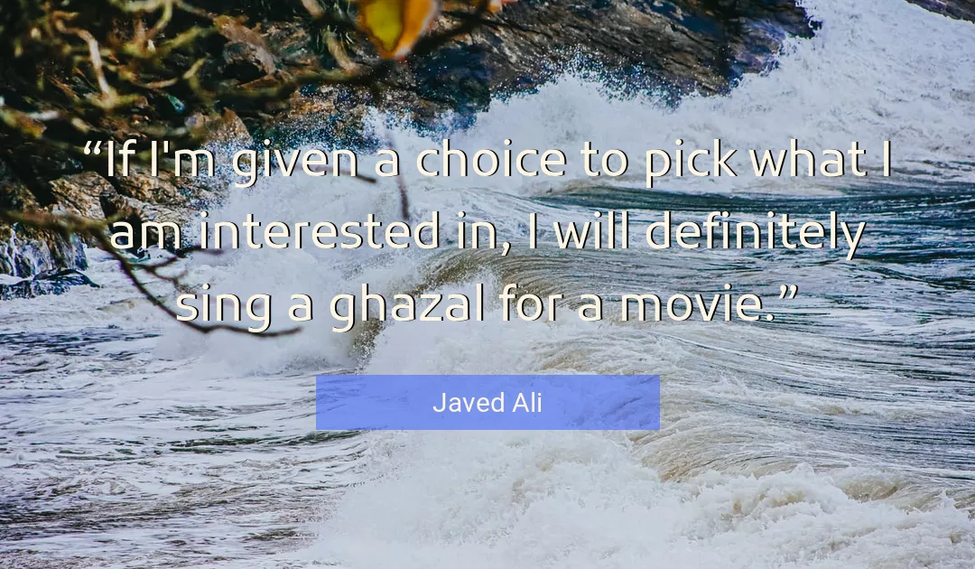 Quote About I By Javed Ali