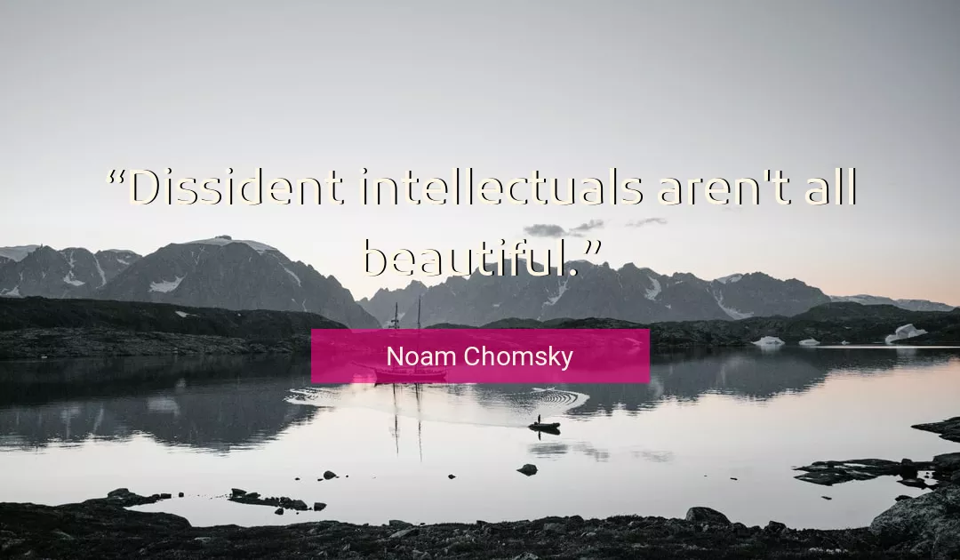 Quote About Beautiful By Noam Chomsky