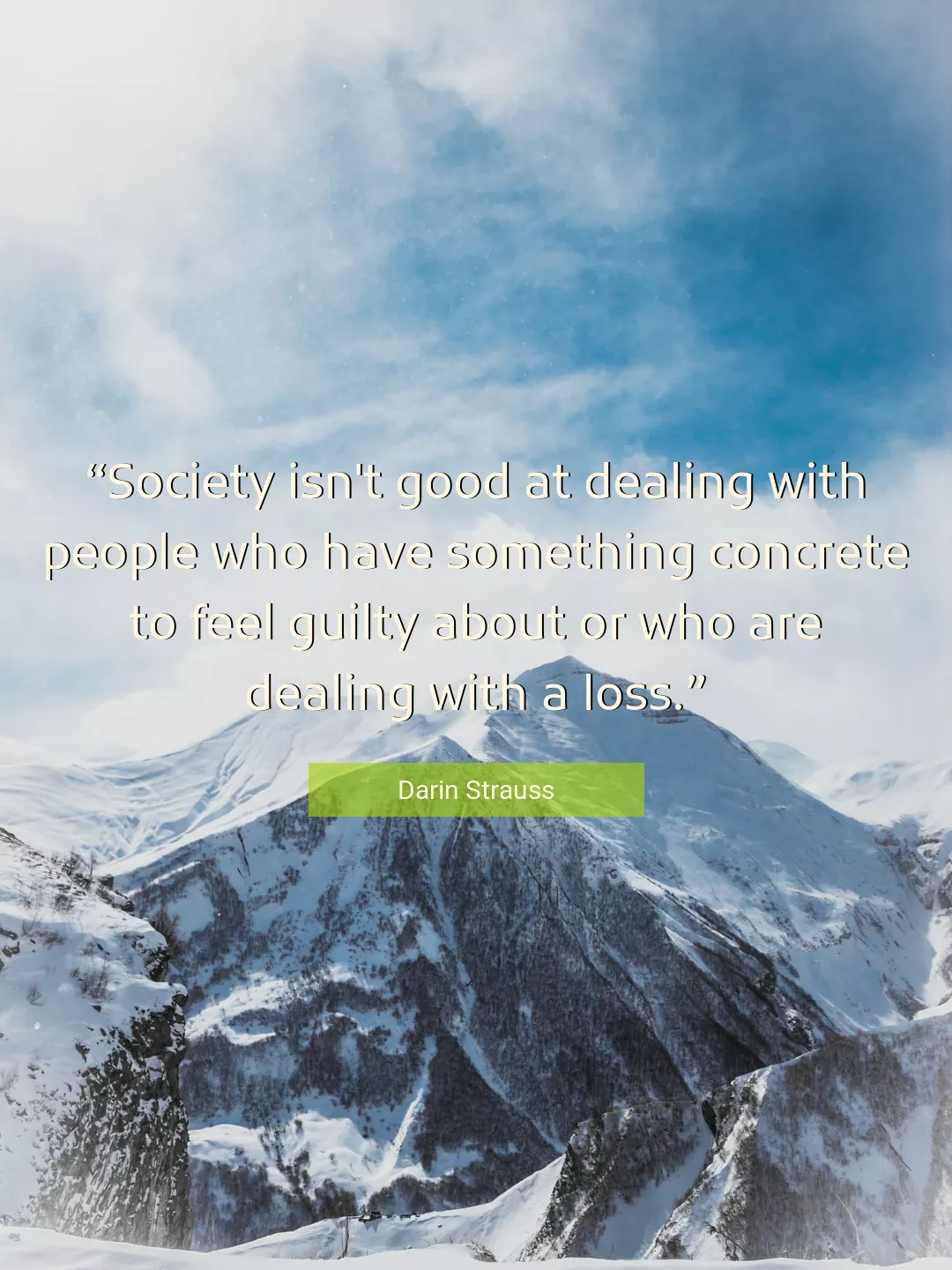 Quote About Good By Darin Strauss