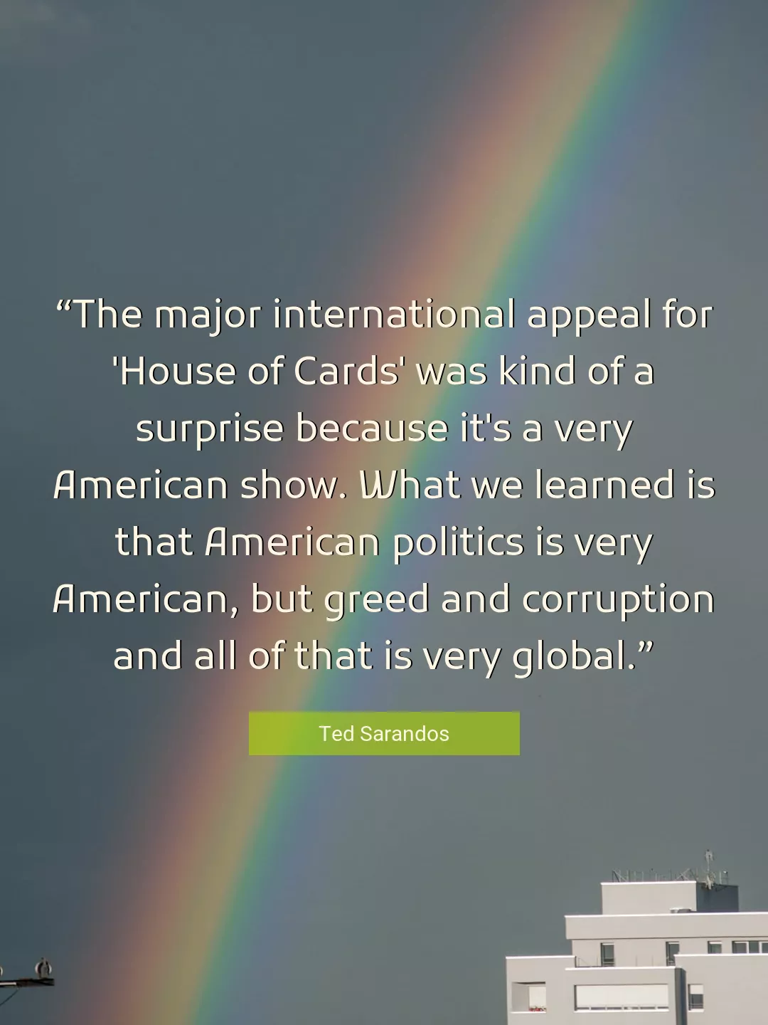 Quote About Politics By Ted Sarandos