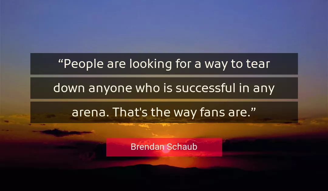 Quote About People By Brendan Schaub