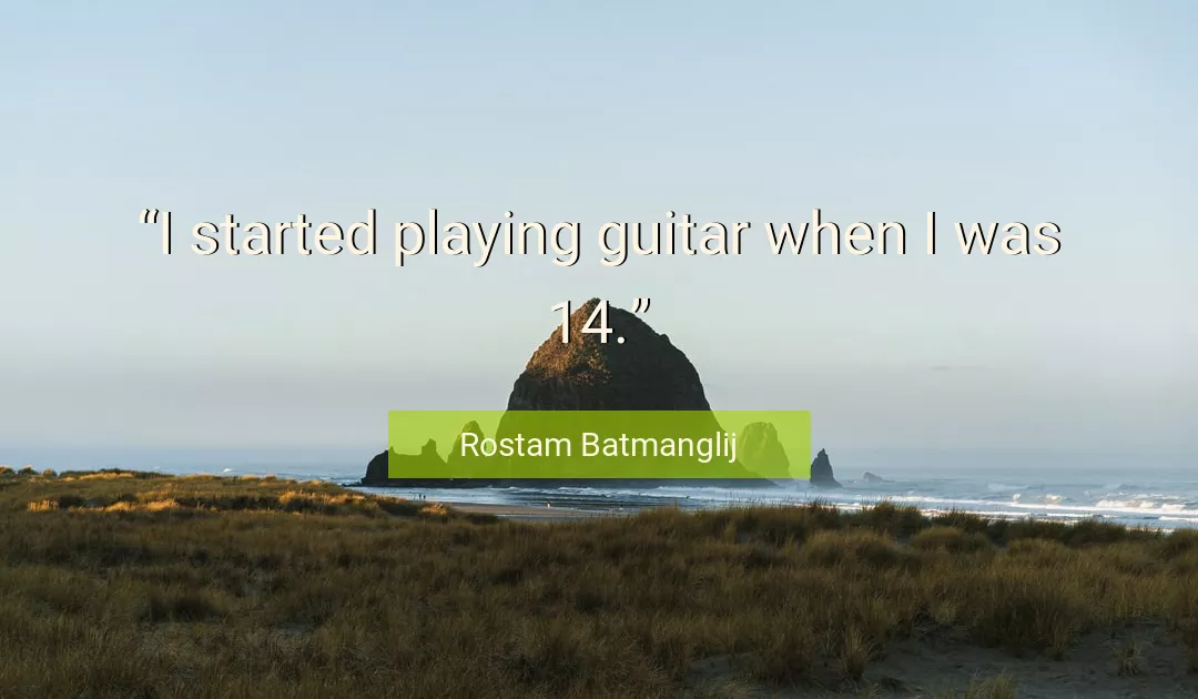Quote About Guitar By Rostam Batmanglij