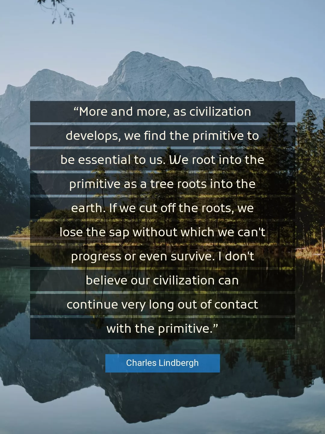 Quote About Long By Charles Lindbergh