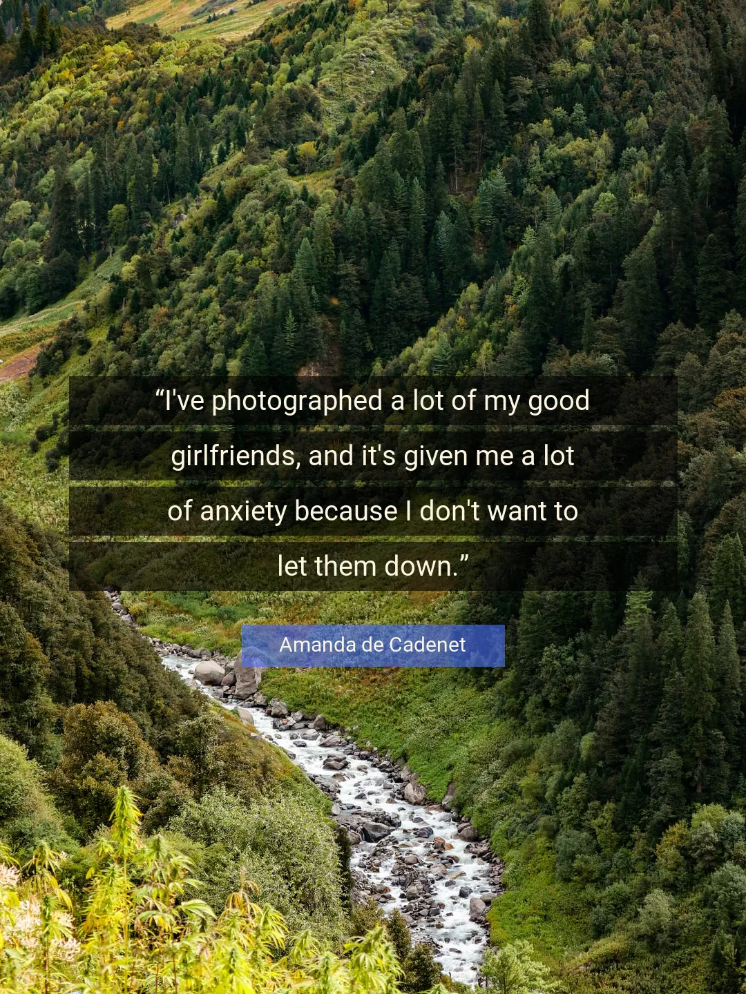 Quote About Good By Amanda de Cadenet